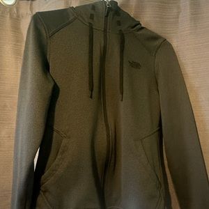 Women’s The North Face Hooded Jacket Dark Gray Size Small.